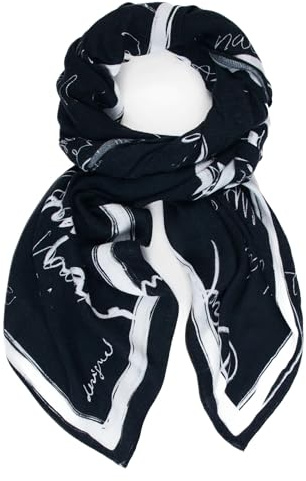 Desigual Tuch Lettn Rectangle Foulard Black schwarz