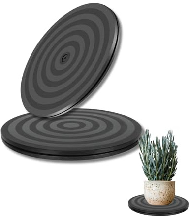 FLZOOY 2 Pack 8 Inch 360° Rotating ABS Turntable Rotating Plate