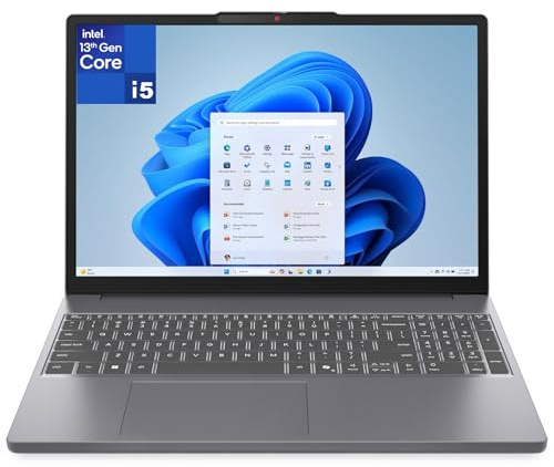 Lenovo IdeaPad Slim 3, Intel 8-Core i5-13420H (Beat i7-1355U), RAM DDR5 da 16 GB, SSD PCIe da 512 GB, FHD+, WiFi 6, Type-C, Copilot AI, Luna Grey, Windows 11 Pro