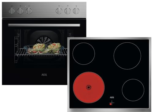 AEG AH11M1 Set Einbauherd OU5AE10CM + Glaskeramikkochfeld TA64RA00XB