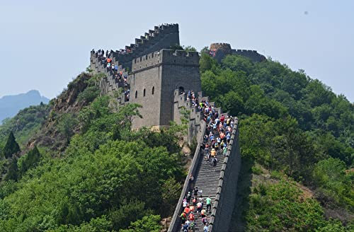 HANSEPUZZLE 34092 - Chinesische Mauer Puzzle 500 Teile | Orte Puzzle mit hochwertiger Puzzle Aufbewahrung: Kartonbox und wiederverschließbarem Beutel | Puzzle-Maße: 46 x 30 cm