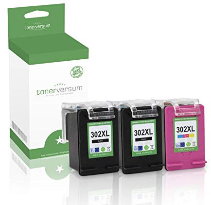 3 Tintenpatronen kompatibel zu HP 302 XL 302XL Black Color für DeskJet 3630 3634 2130 3633 OfficeJet 3830 3831 3833 3834 3835 4650 3832 Multipack