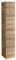 FACKELMANN Milano Hochschrank mit 2 Türen und 1 Schublade – Schrank fürs Badezimmer (30,5 cm x 165,5 cm x 32 cm) – Badschrank schmal in Holz braun