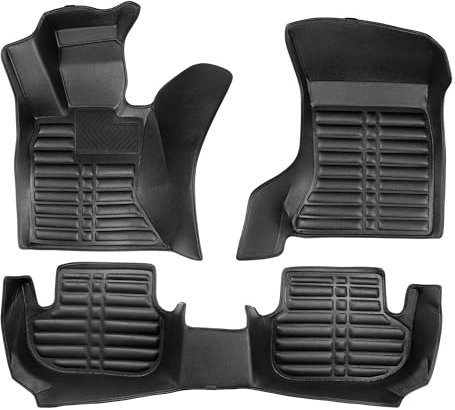 5D Premium Auto Fussmatten TPE Set Passend für BMW 5 (F10) xDrive Baujahr 2014-2016 I 100% Passgenau Geruchlos Allwetter Fussraumschale