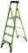Little Giant Ladders 1303-954 Mighty Lite, 4 Tread, Fibreglass GRP, HiViz Green, Platform Step Ladder, EN131 Professional