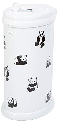 Ubbi Panda Peel and Stick Decal Stickers, Decorative Sticker for Nappy Bin or Baby Nursery Decor