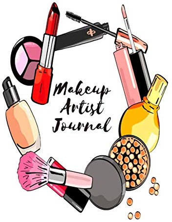 Makeup Artist Journal: Makeup Artist Face Charts Notebook Logbook Handbook Workbook Log Book - Makeup Practice Face Sheets & Client Tracker - Makeup Gift for Estheticians Women & Girls