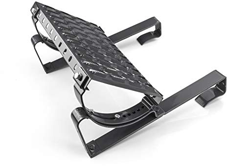 DQ-PP STEIGTRITT SET | 60cm | Anthrazit RAL 7016 | Stahl verzinkt | Dachtritt Komplett für Dachziegel | Kaminpodest Steigtritt Dach | Gitterrost Tritt