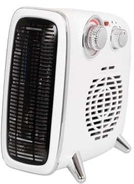 Eurom B-4 1800 White Retro-Heizung, 1800W, Thermostat, Überhitzungsschutz, weiß (352160)