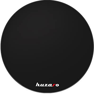 huzaro Floormat Bodenschutzmatte Bürostuhl Unterlage Kratzfest Floorpad-Bodenschutz Gaming-Stuhl-Unterlage Anti-Rutsch Gamer Gadgets Durchmesser 120 cm (Schwarz)