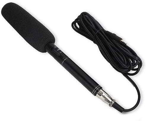 Handheld Interview Microphone, Professional Mixer Amplifier Wired Microphone with XLR Interface Design, Condenser Portable Mic for Report Speech