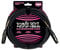 Ernie Ball 20' Male Female XLR Microphone Cable Black