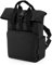 BagBase Recycled Mini Twin Handle Roll-Top Backpack Black 23 x 32 x 11 cm (BG118S)