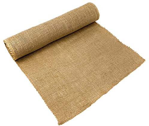 Oblique Unique® Jute Tischläufer Tischband Tisch Läufer Naturfarben 270 cm x 30 cm Tischdeko für Geburtstag Party Hochzeit Garten Party Weihnachten Deko