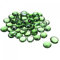 sourcing map Decorative Flat Glass Marbles 17-19mm Rock Vase Filler Beads Pebbles Green for Fish Tank Table Scatter Decor, 100 Pcs
