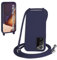 WenBaby Handykette für Samsung Galaxy Note 20 Ultra Hülle mit Band,Handyhülle mit Schnur zum Umhängen Silikon Seil Necklace Schutzhülle mit Kordel Tasche Case TPU Bumper - Marineblau
