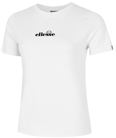 Ellesse Womens Beckana Tee White T-Shirt, White, 16 EU