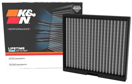 K&N LIFETIME Cabin Air Filter: Leistungsstarker, waschbarer Innenraumfilter; passend für Nissan 370Z, Baujahre 2009–2022 – Filter VF2082.
