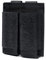Azarxis Tactical Pistol Mag Pouch Holder Double Triple Molle Magazines Carrier Holster Bag with Front Loop Panel Fast Access (Black - Double Pockets)