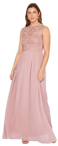 Long Tall Sally - LTS Tall Blush Lace Chiffon Maxi Dress - Women's