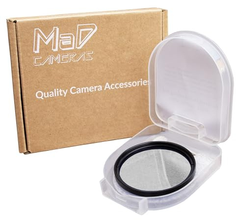 MaD Cameras Filtro UV 49mm per fotocamere reflex digitali e obiettivi – Protegge l'obiettivo dalla luce UV e dai riflessi