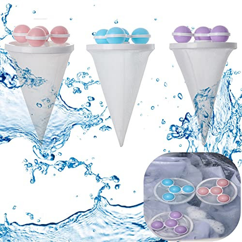 Filterbeutel Waschmaschine Haarentferner,3PCS Dekontamination Haarentferner,Mesh Filterbeutel Schwimmende Fusselbeutel Rosa, Blau, Lila