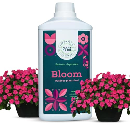Bloom Outdoor Plant Feed - 100% Natural Plant Food - For Strong Plants and Beautiful Blooms - Rich in Essential Nutrients - Free from Peat & Chemicals - The Natural Plant Food Company - 1L