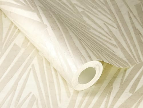 Rasch Vliestapete 3D-Effekt Kratzer Betonoptik Creme Metallic 608328