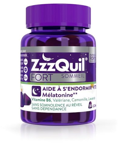 ZzzQuil Fort Sommeil Arôme Fruits des bois 30 gommes