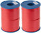 C.E. PATTBERG Geschenkband rot, 500 Meter Ringelband 5 mm zum Basteln, Dekorieren & Verpacken von Geschenken zu jedem Anlass (Packung mit 2)