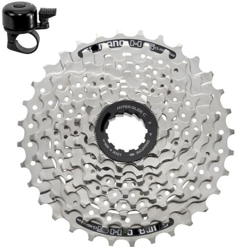 Shimano Acera Kassetten CS-HG41-8 8-Fach 11-34 Zähne inkl. Fahrradklingel