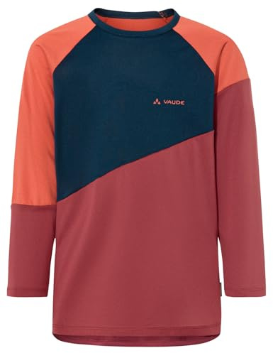 VAUDE Kids Moab LS T-Shirt - Langarmshirt für Kinder - zum Mountainbiken - sehr atmungsaktiv, redeva, 134-140