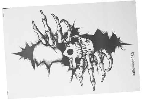 WOONEKY Halloween-Wandaufkleber -Klebeaufkleber Wandtattoos halloween wanddeko halloween Dekor selbstklebende Wandaufkleber Halloween-Wandtattoos PVC