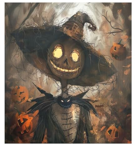JUMBEAR Halloween-Vogelscheuche Terror Geschirrspüler-Magnetabdeckung, wasserdicht, magnetischer Aufkleber, Kühlschrankmagnet, Dekoration, Heimschrank, Aufkleber, Haushaltsgeräte, Aufkleber für