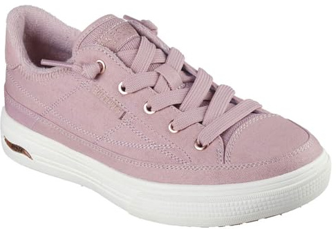 Skechers Women's Arch Fit Arcade-Meet Ya There Sneaker, Mauve, 3 UK