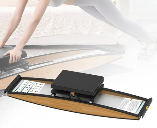 XDTKJDZ Indoor-Skisimulator, Skitrainingsgerät, Kraft- Und Gleichgewichtstrainingsset, Einstellbarer Widerstand 0-100 Kg, Für Taillen-, Bauch- Und Beintraining