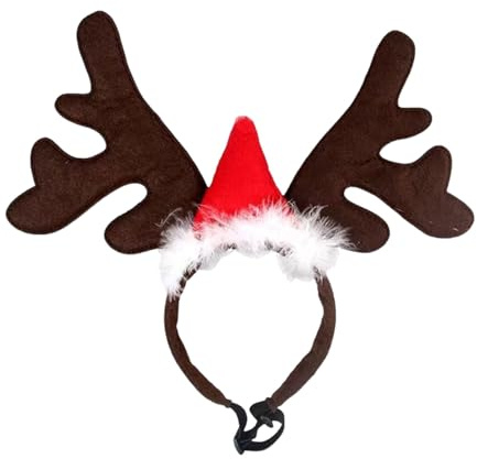 Ailan Weihnachts Pferdemütze, dekorative Weihnachtsmütze, Pferd, Winter Weihnachtsmütze, einzigartiges Kleid während der Feiertage, Pferdemütze, Geweih Stirnband