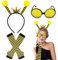 LXONTSG Bienen Stirnband Set, 3 Stück Bee Party Haarreif, Bienen Costume Damen, Bienen Haarreif Kinder, Bienen Party Stirnband Set, Haarreifen Biene für Kinder Und Erwachsene Karneval Kostümzubehör