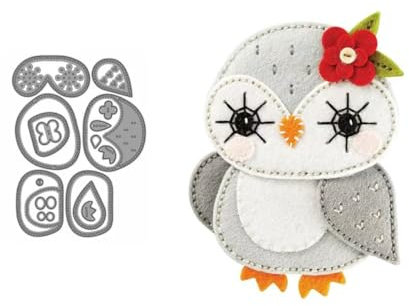 Winter Eule Vogel Stanzschablonen Weihnachten Stanzen für DIY ScrapBooking Album Dekorative Papier Handwerk und Karten Herstellung