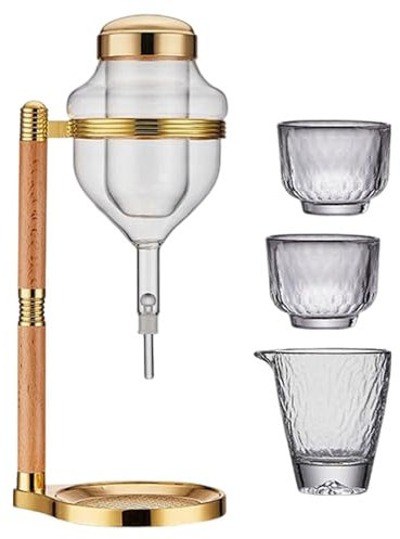 KESOTO Verres Japonais pour Le Service de Saké avec Distributeur, Or