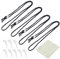 4 Pcs Glasses Chain with 1 Microfibre Cleaning Cloth, Adjustable Eyeglass Cords Chain, Eyeglasses Cord, Sunglass Straps, Glasses Strap，Spectacles Straps Lanyard Eyewear Strap for Men & Women
