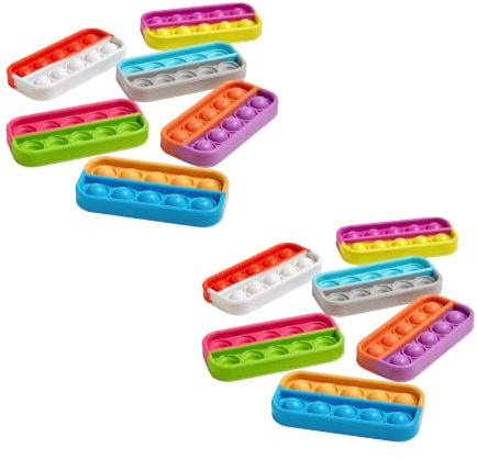 Learning Resources Sensorik-Poppits 10er-Blöcke, 10er-Blöcke für den Matheunterricht, Stressabbau-Spielzeug zum Eindrücken, Feinmotorik-Spielzeug, drücken und zählen (Packung mit 2)