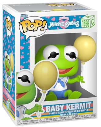 Funko POP! Disney: Muppet Babies (1984) - Baby Kermit | Offizieller Fanartikel und Merch - Vinyl Sammelfigur als Regal Deko - Geschenkidee zum Geburtstag für Fans und Sammler