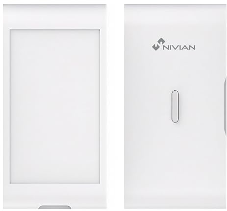 Nivian NVS-VIBRATION2 – Détecteur sans Fil de Vibration et Bris de Vitre, Portée 100 m, Installation Facile sans Câbles, Compatible avec Systèmes d’Alarme Nivian 433 MHz