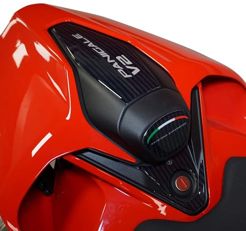 labelbike 3D Motorrad Heckaufkleber kompatibel mit DUCATI | Panigale V2 V2S 2025, Harzschutz, Kratzfestigkeit, Dekoration, Carbon-Optik
