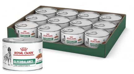 ROYAL CANIN Veterinary Glycobalance Low Carb Loaf | 12 x 195 g | Diät-Alleinfuttermittel für Hunde | Wenig Kalorien