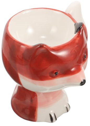 POPETPOP Ceramic Egg Holder Cartoon Fox Breakfast Egg Rack Easter Stand Kitchen Dining Tableware