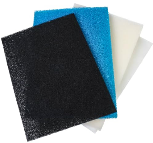 LTWHOME DIY Filter Foam Sponge Media Sheet Pads Set Fit For All Pond Solutions (Pack of 1 set)