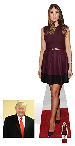 Fan Pack - Melania Trump First Lady Lebensgrosse und klein Pappaufsteller - mit 25cm x 20cm Foto