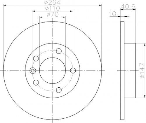 TEXTAR 2x Bremsscheibe 92186403 Voll